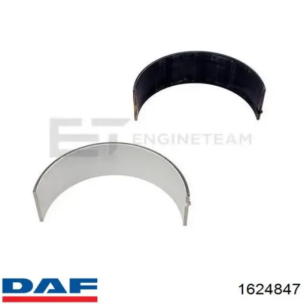 Вкладыши шатунные 1655712 DAF