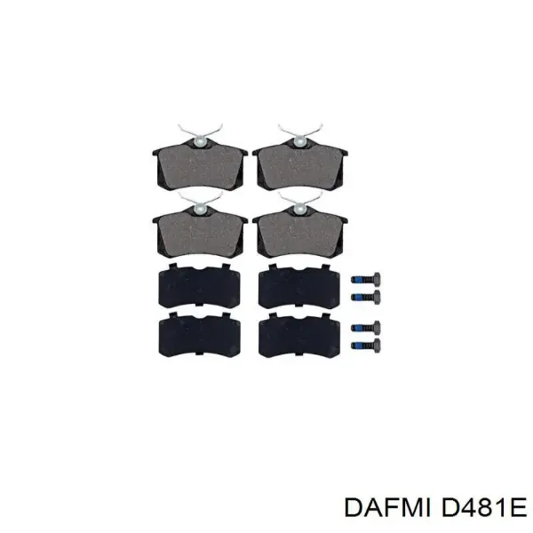 Задние тормозные колодки D481E Dafmi