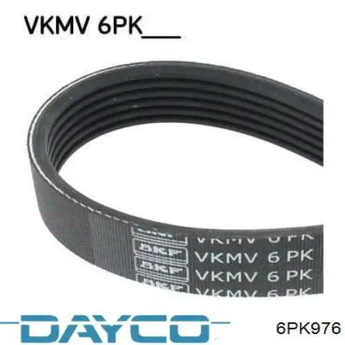 Купить 6PK976 Dayco Ремень генератора