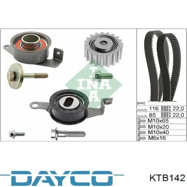 Комплект ГРМ KTB142 Dayco