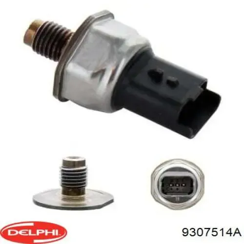 Датчик давления топлива 9307514A Delphi