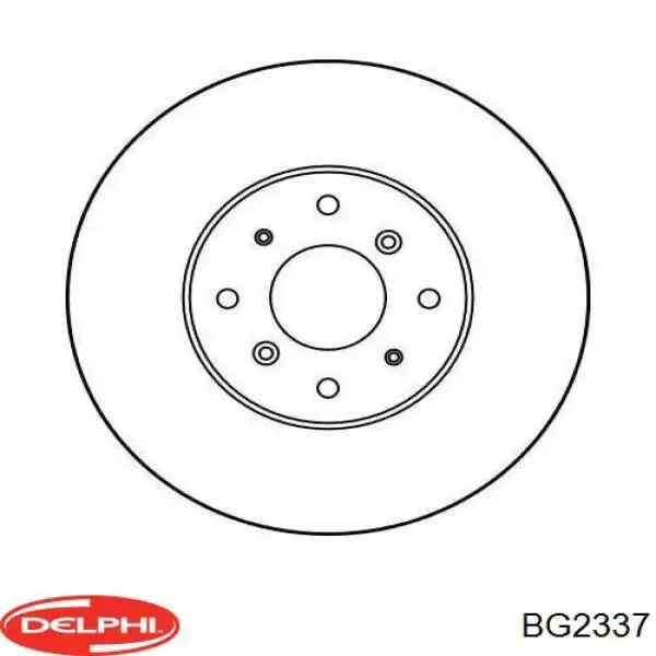 Передние тормозные диски BG2337 Delphi