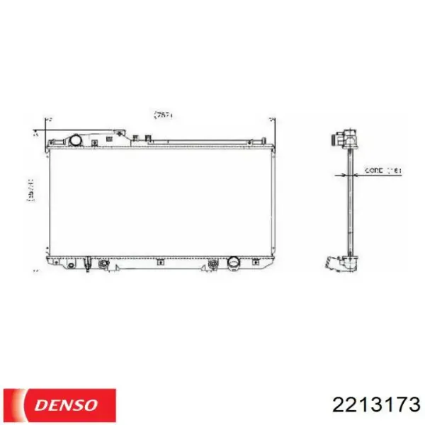 Радиатор 8021082 Polcar