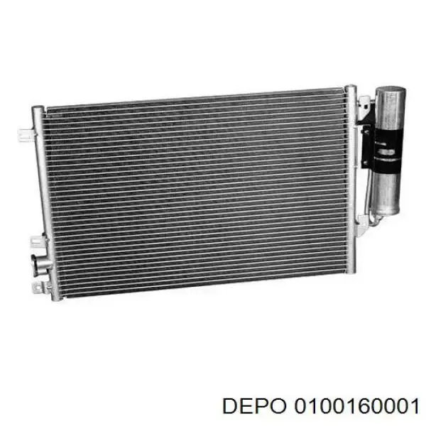 Радиатор кондиционера 0100160001 Depo/Loro/Abakus