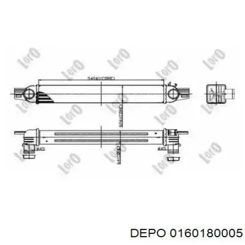 Интеркулер 0160180005 Depo/Loro/Abakus