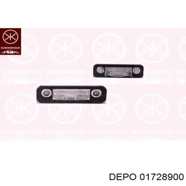 Фонарь подсветки номерного знака 01728900 Depo/Loro/Abakus