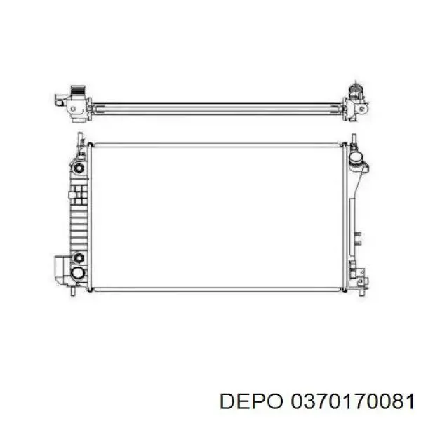 Радиатор 0370170081 Depo/Loro/Abakus