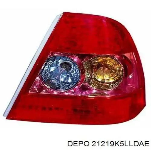 Фонарь задний левый 21219K5LLDAE Depo/Loro/Abakus