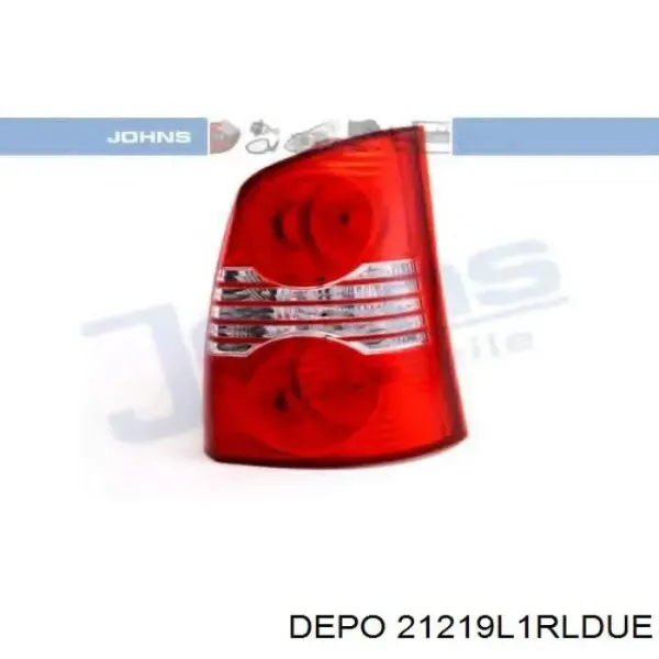 Задний фонарь 21219L1RLDUE Depo/Loro/Abakus