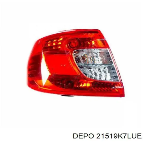 Фонарь задний левый 21519K7LUE Depo/Loro/Abakus