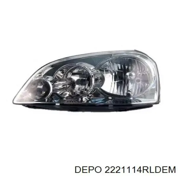 Правая фара 2221114RLDEM Depo/Loro/Abakus
