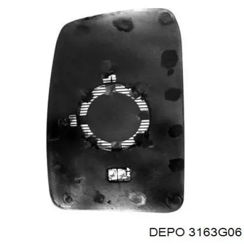 Стекло правого зеркала заднего вида 3163G06 Depo/Loro/Abakus