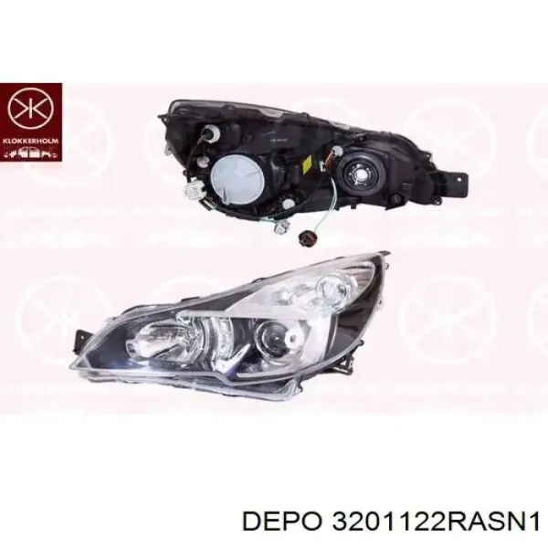 Правая фара FP6714R6E Depo/Loro/Abakus