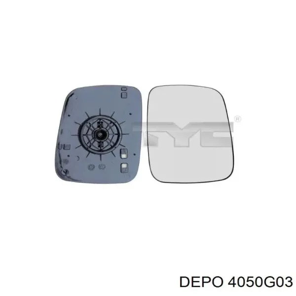 Стекло правого зеркала заднего вида 4050G03 Depo/Loro/Abakus