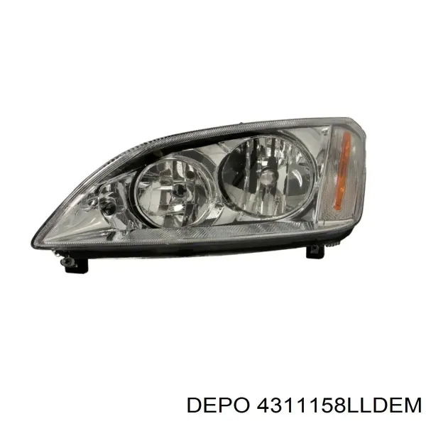Левая фара FP2534R1T TYC