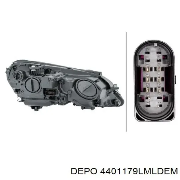 Левая фара 1108231 Autotechteile