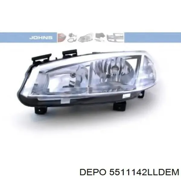  Левая фара Renault Megane 2