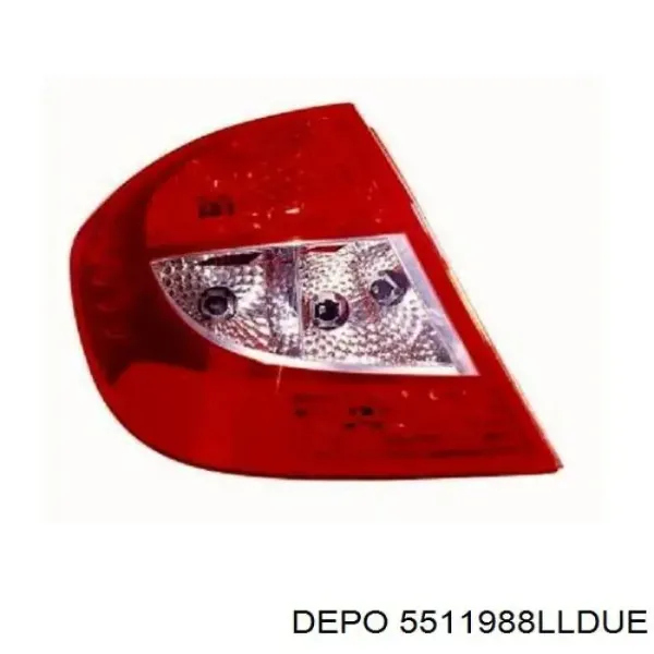 Фонарь задний левый 5511988LLDUE Depo/Loro/Abakus