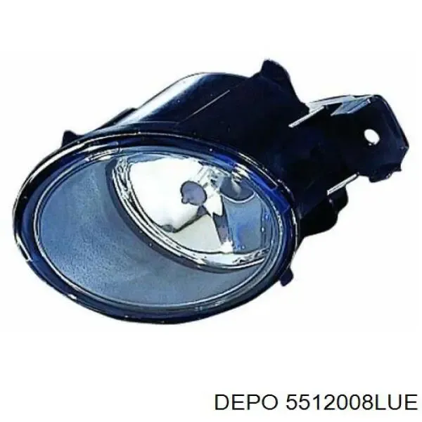 Фара противотуманная левая 5512008LUE Depo/Loro/Abakus