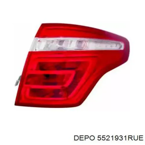 Фонарь задний правый внешний 5521931RUE Depo/Loro/Abakus