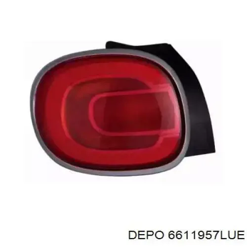 Фонарь задний левый 6611957LUE Depo/Loro/Abakus