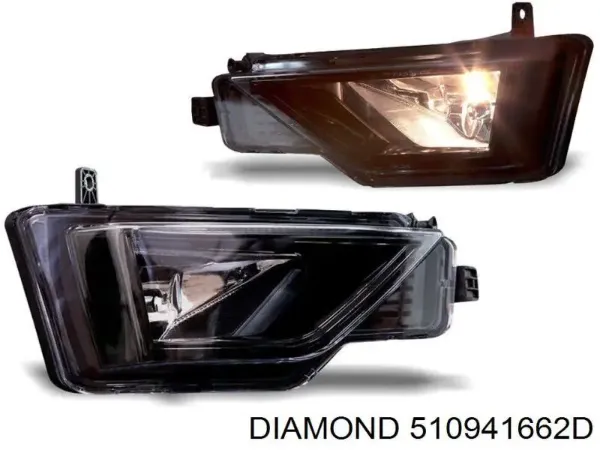 Фара противотуманная правая 510941662D Diamond/DPA