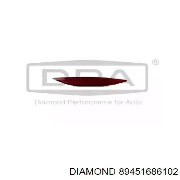 Правый катафот заднего бампера 3945084 Autotechteile