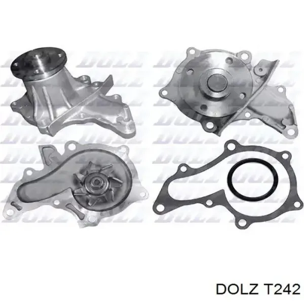 Помпа водяная (насос) охлаждения, в сборе с корпусом T242 Dolz