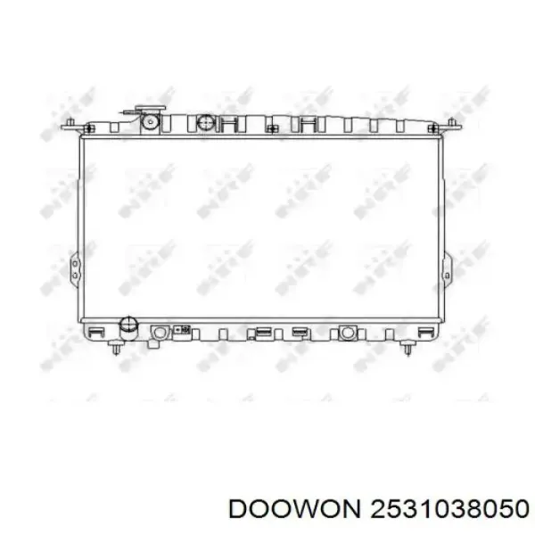 Купить 2531038055 Hyundai/Kia Радиатор водяной