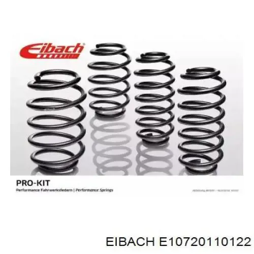 Комплект пружин подвески на авто E10720110122 Eibach