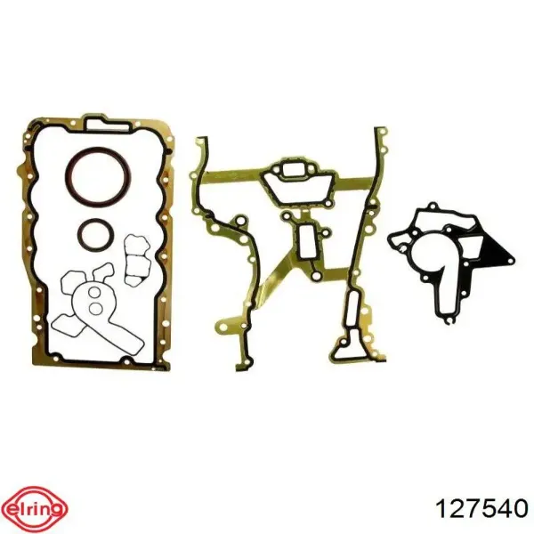 127540 Elring Комплект прокладок двигателя, нижний