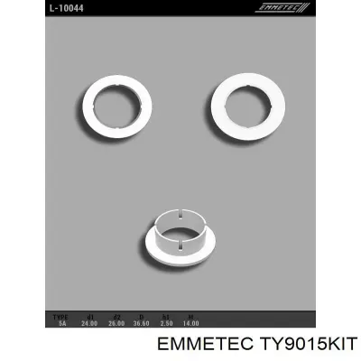 Ремкомплект рулевой рейки (механизма), (ком-кт уплотнений) EMMETEC TY9015KIT