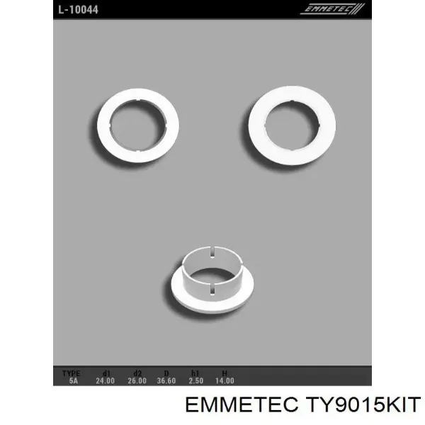 Ремкомплект рулевой рейки TY9015KIT Emmetec