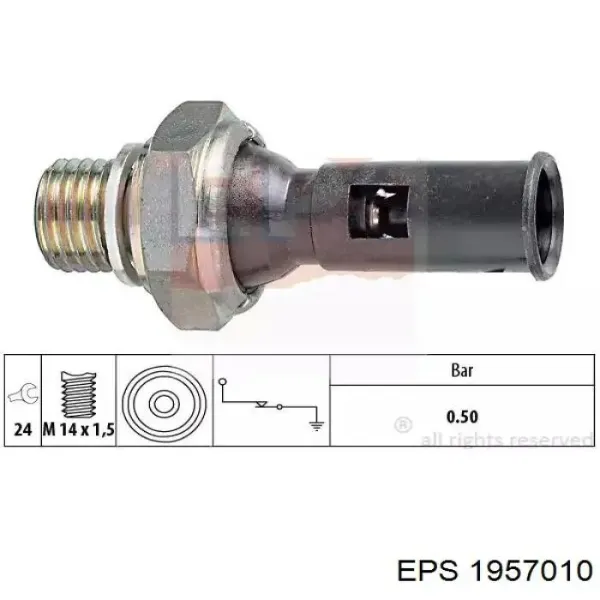 Датчик детонации EPS 1957010 цена, от 15.34 USD