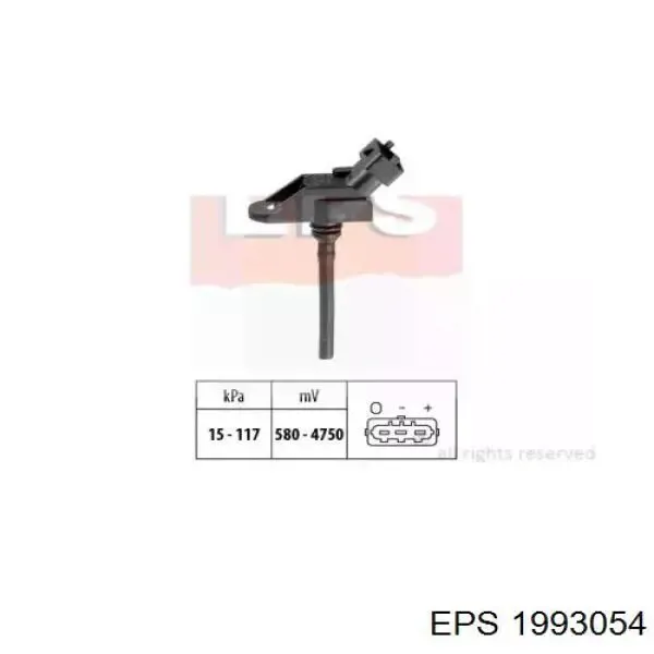 Датчик абсолютного давления 261230009 Bosch