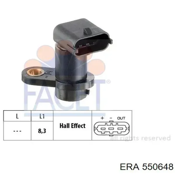 Датчик распредвала 550648 ERA