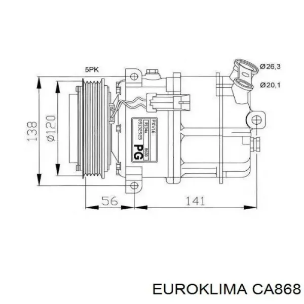 Муфта компрессора кондиционера KP0204 MSG