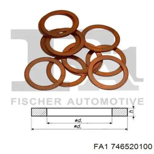 746520100 FA1 Кольцо форсунки инжектора, посадочное