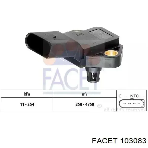 Датчик давления наддува E100058 Polcar