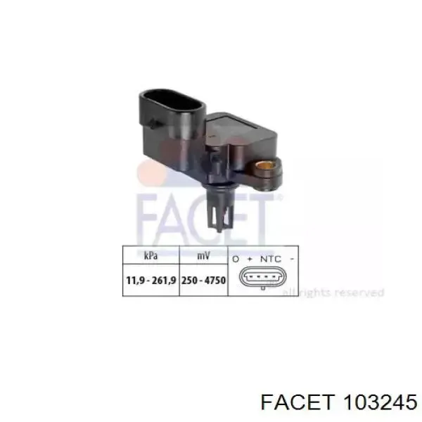 Датчик давления наддува 12592017 Opel