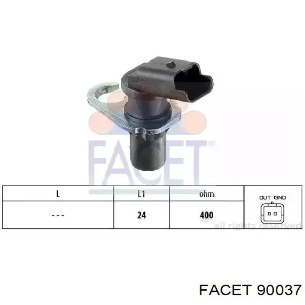 Купить 90037 Facet Датчик оборотов коленвала