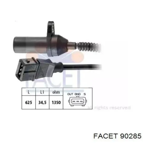 Датчик коленвала 55189518 Fiat/Alfa/Lancia