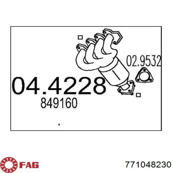 ШРУС наружный передний правый 771048230 FAG