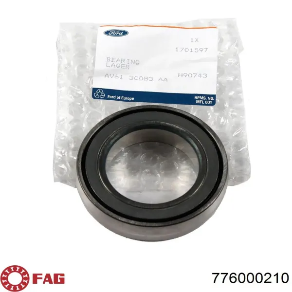 Подвесной подшипник передней полуоси 776000210 FAG