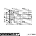 ШРУС наружный задний FEBEST 1910E70R