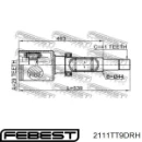 Внутренний шрус FORD 1727125 Внутренний шрус FORD 1727125
