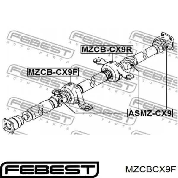 Подвесной подшипник карданного вала Q0330070 Q-fix
