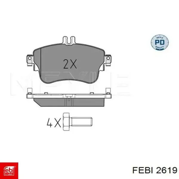 Нижняя шаровая опора 2619 Febi