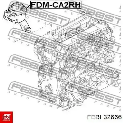 1386971 Ford Правая подушка двигателя