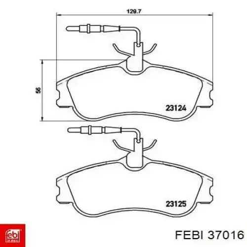 Датчик коленвала 37016 Febi
